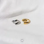 anel aço inoxidável ajustável elegante