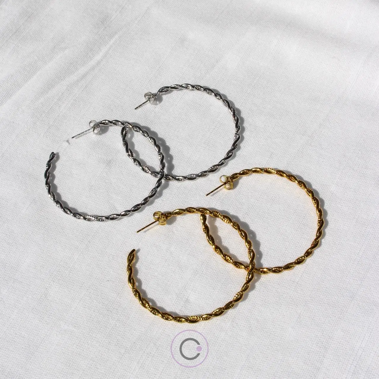 brincos argolas elegantes aço
