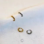 brincos argolas elegantes aço