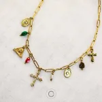 colar flor delicado bijuteria