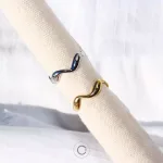 bijuterias aneis aço elegantes