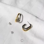 brincos argolas elegantes aço