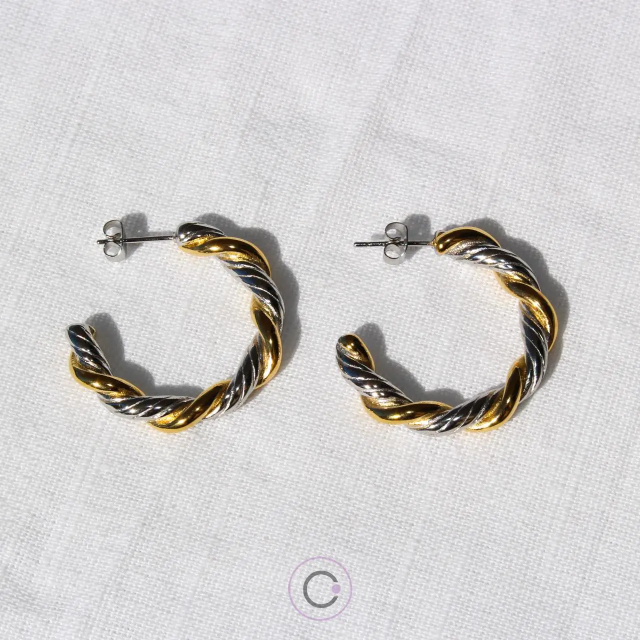 brincos argolas elegantes aço