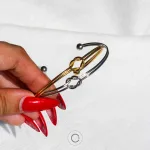 pulseira aço elegante