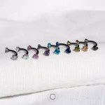 piercings rook sobrancelhas curvos