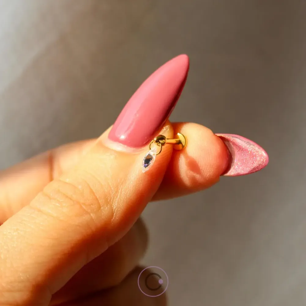 piercings orelha helix conch tragus flat