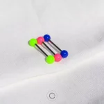 piercings língua aço