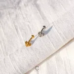 piercings curvos rook sobrancelha