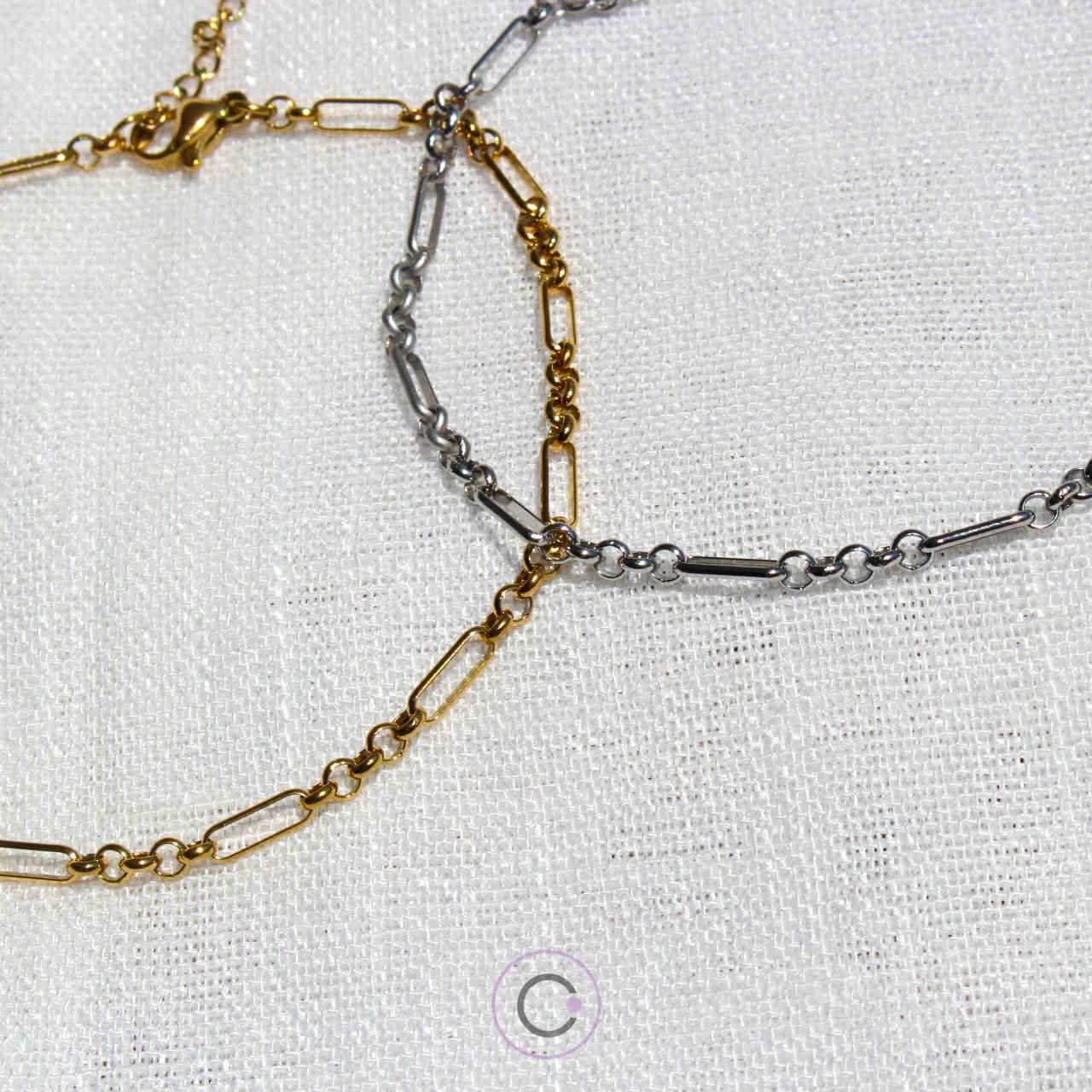 pulseira pé aço