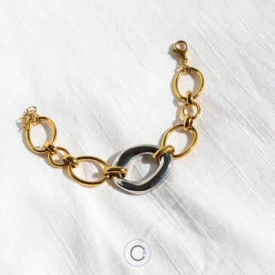 Pulseira Chunk Gold&Silver - Image 1