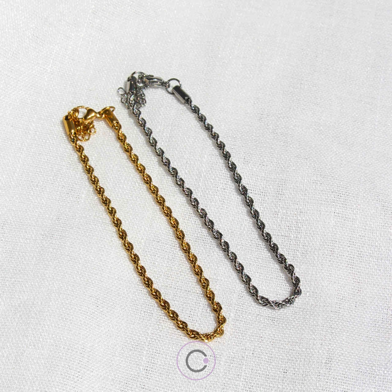 pulseira pé aço