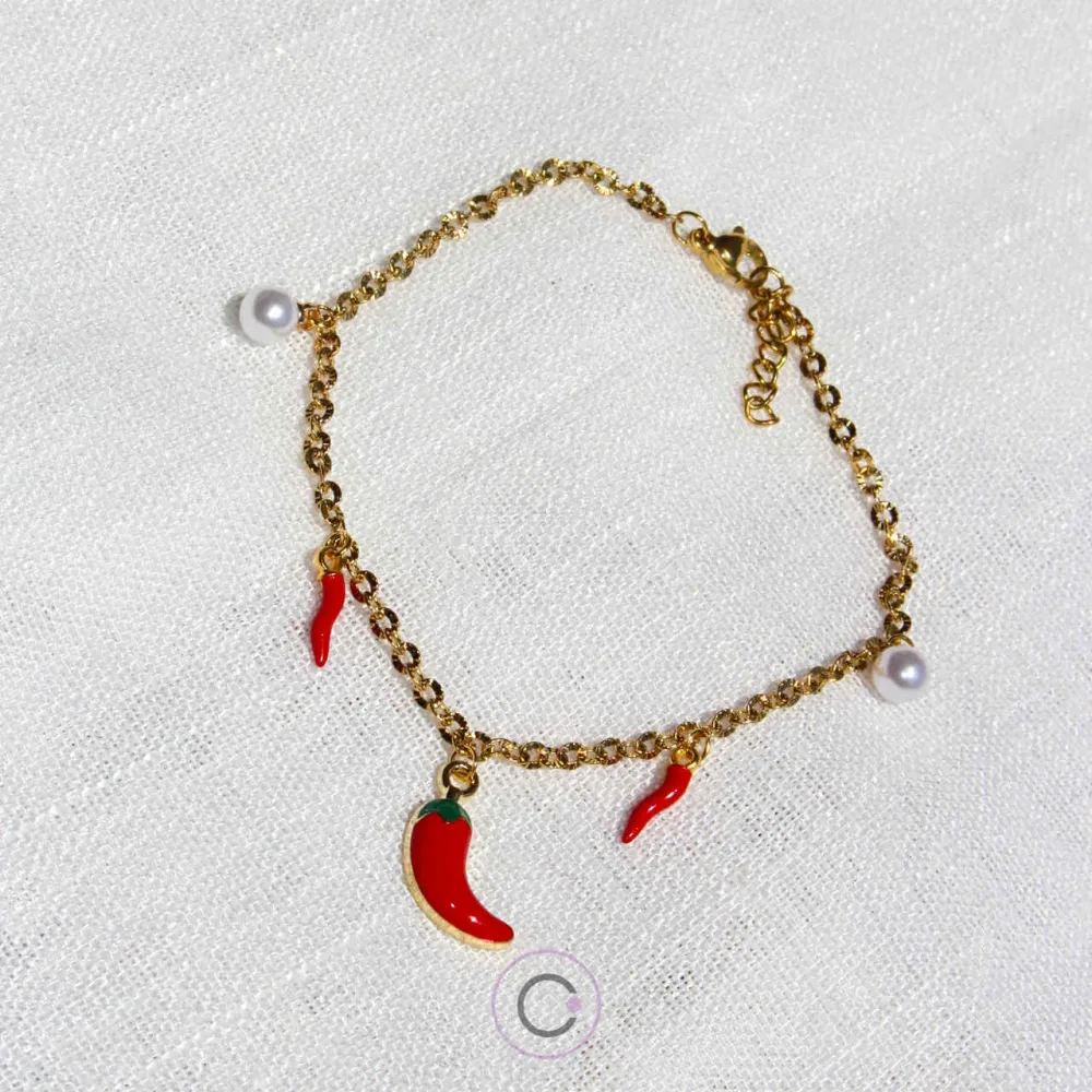 pulseira pé aço